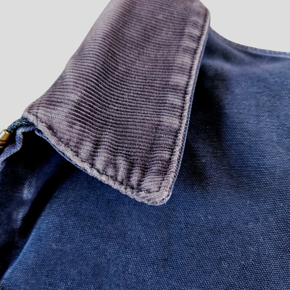 Carhartt Jacket Santa Fe J14MDT Midnight Blue Size XL Distressed Vintage Fade - Picture 6 of 16
